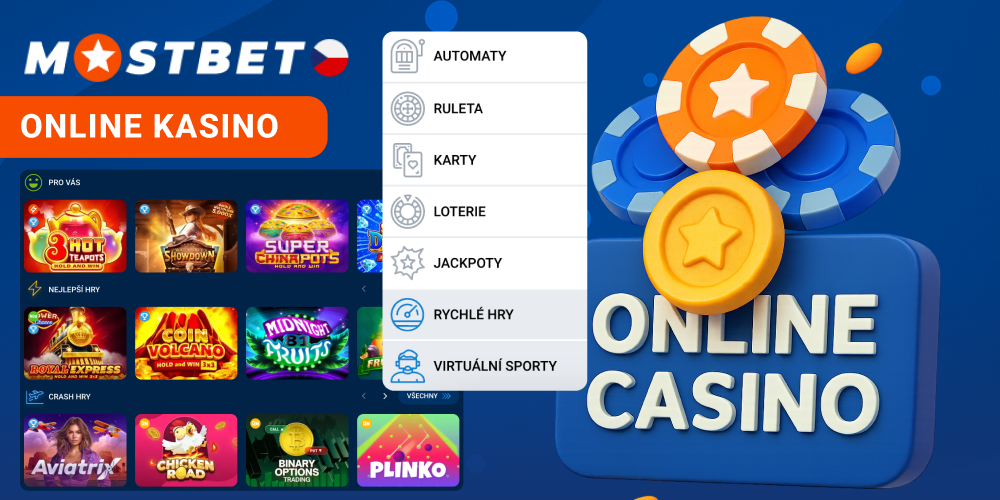 Online kasino hry Mostbet Česko