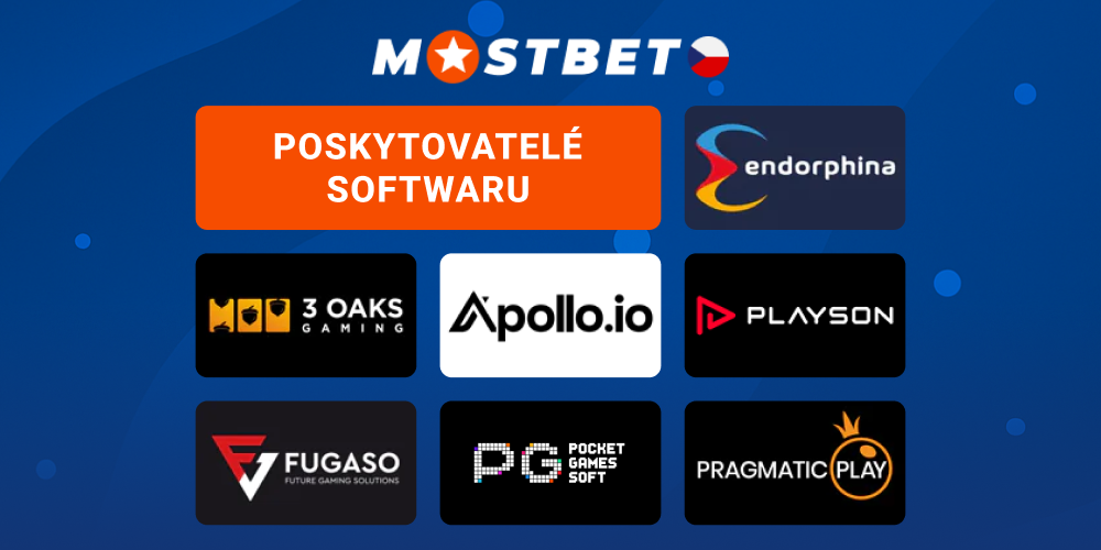 Poskytovatelé softwaru v Mostbet Česko